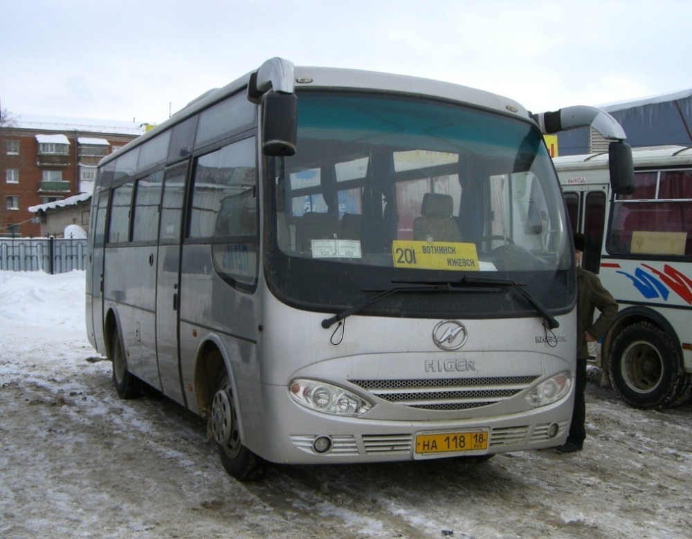 Удмуртия, Higer KLQ6720B1L № НА 118 18