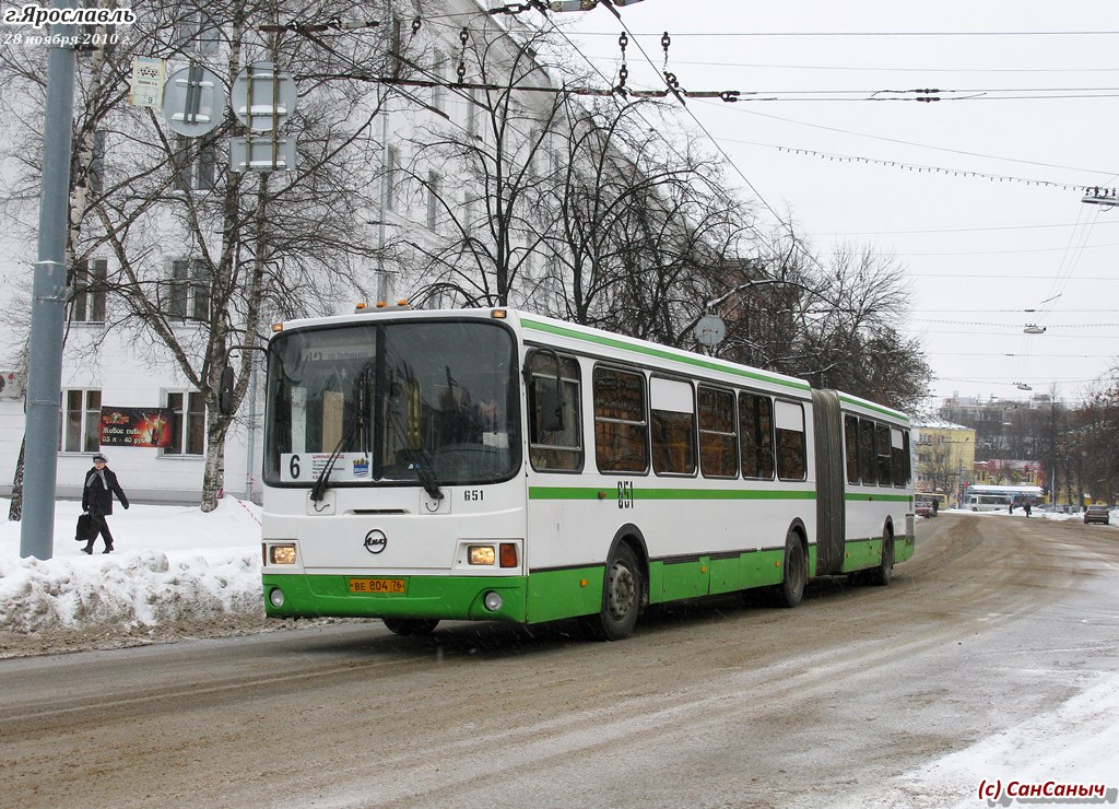 Ярославская область, ЛиАЗ-6212.00 № 651