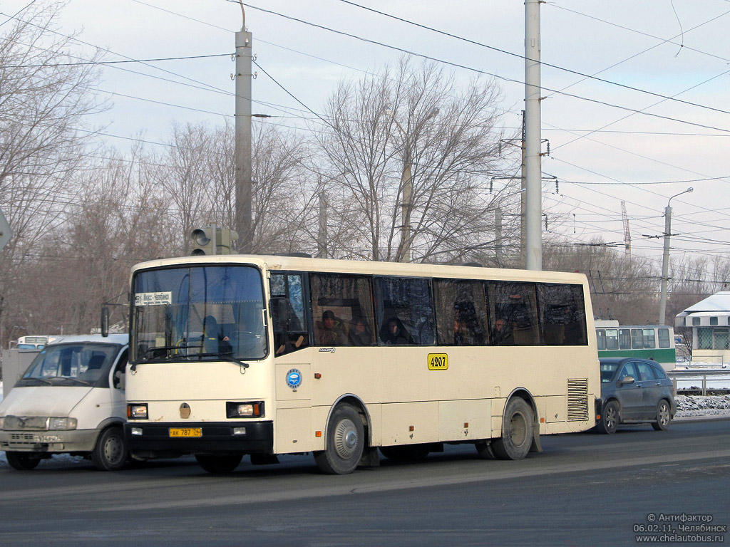 Челябинская область, ЛАЗ-4207JT "Лайнер-10" № АК 787 74