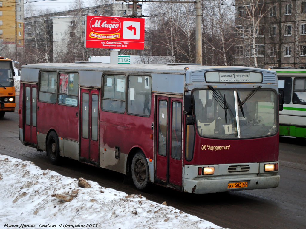 Тамбовская область, Jelcz M11 № АК 582 68