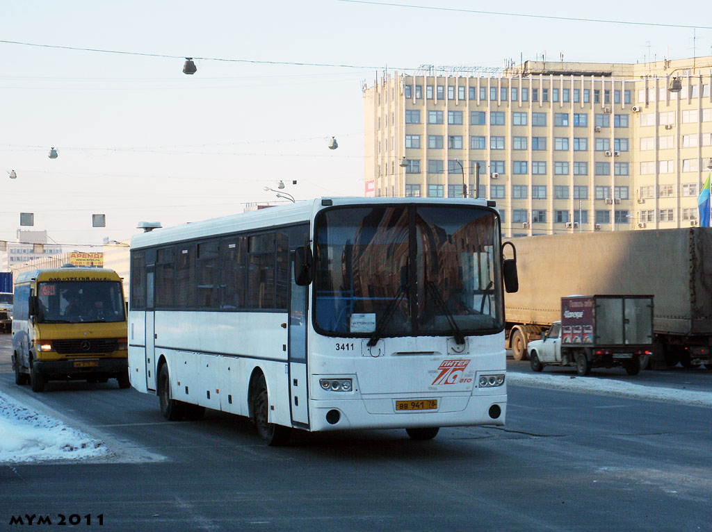 Санкт-Петербург, ЛиАЗ-5256.23-01 (ГолАЗ) № 3411