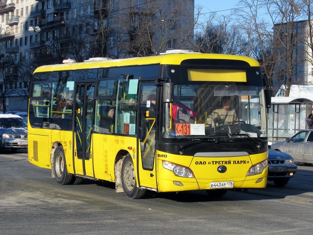 Санкт-Петербург, Yutong ZK6852HG № В 443 АР 178