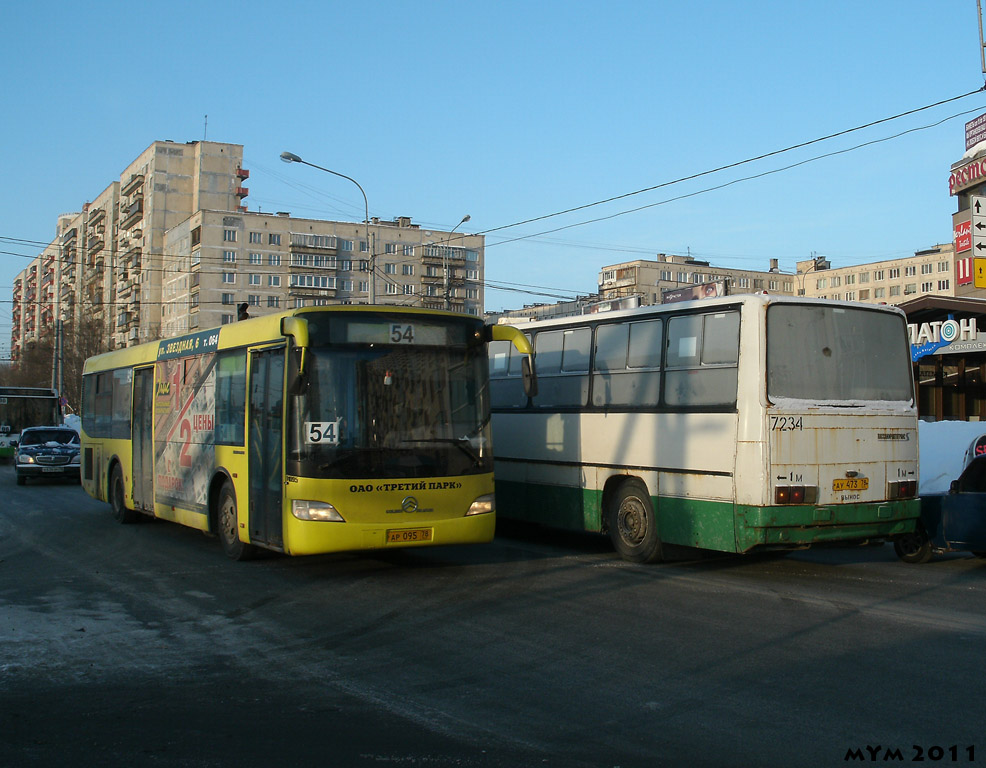 Санкт-Петербург, ЛиАЗ-5292.20 № 3380; Санкт-Петербург, Golden Dragon XML6112UE № АР 095 78