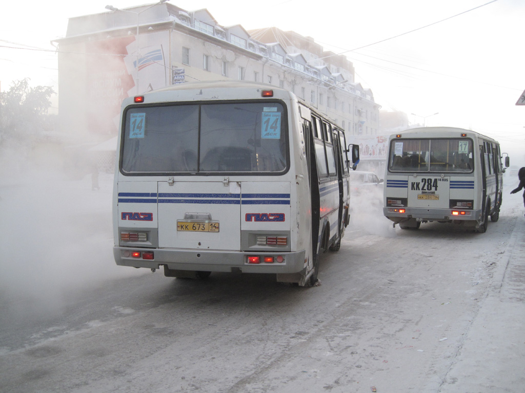 Саха (Якутия), ПАЗ-32054 № КК 673 14; Саха (Якутия), ПАЗ-32054 № КК 284 14