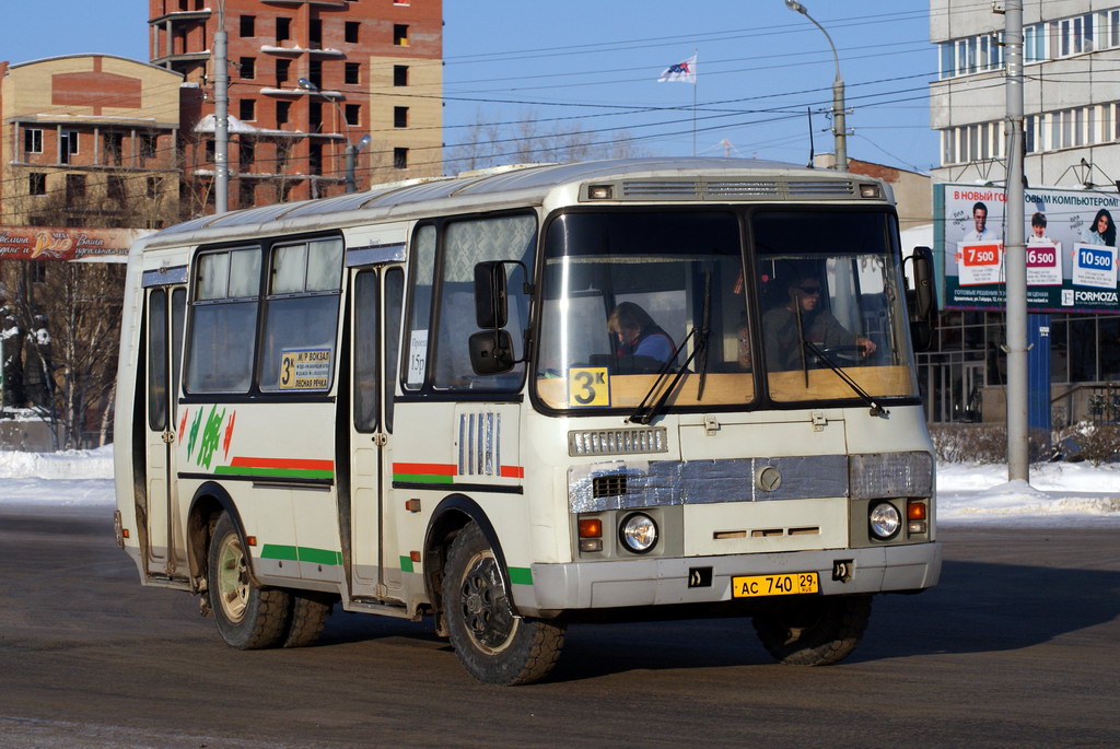 Архангельская область, ПАЗ-32054 № АС 740 29