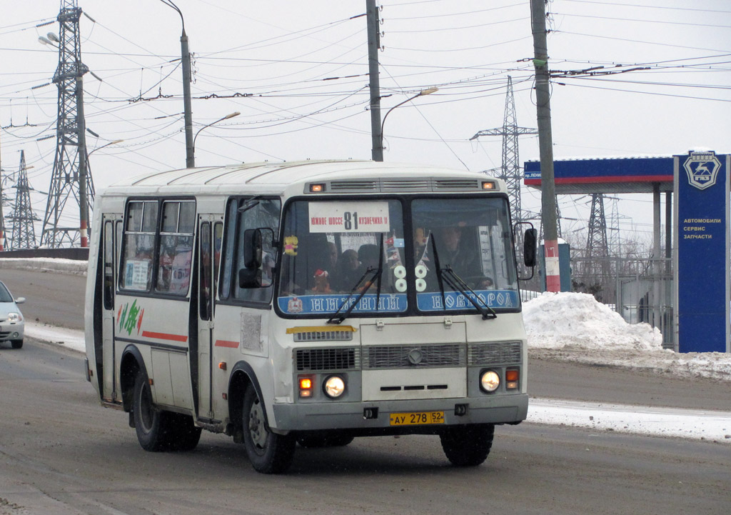 Нижегородская область, ПАЗ-32054 № АУ 278 52