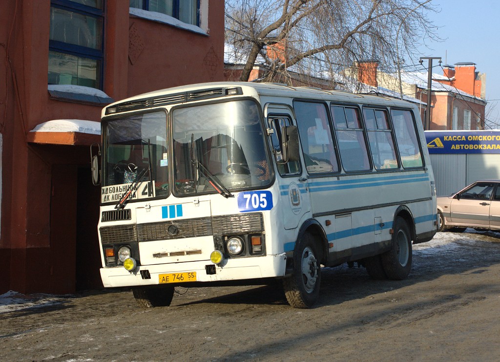 Омская область, ПАЗ-32054 № 705