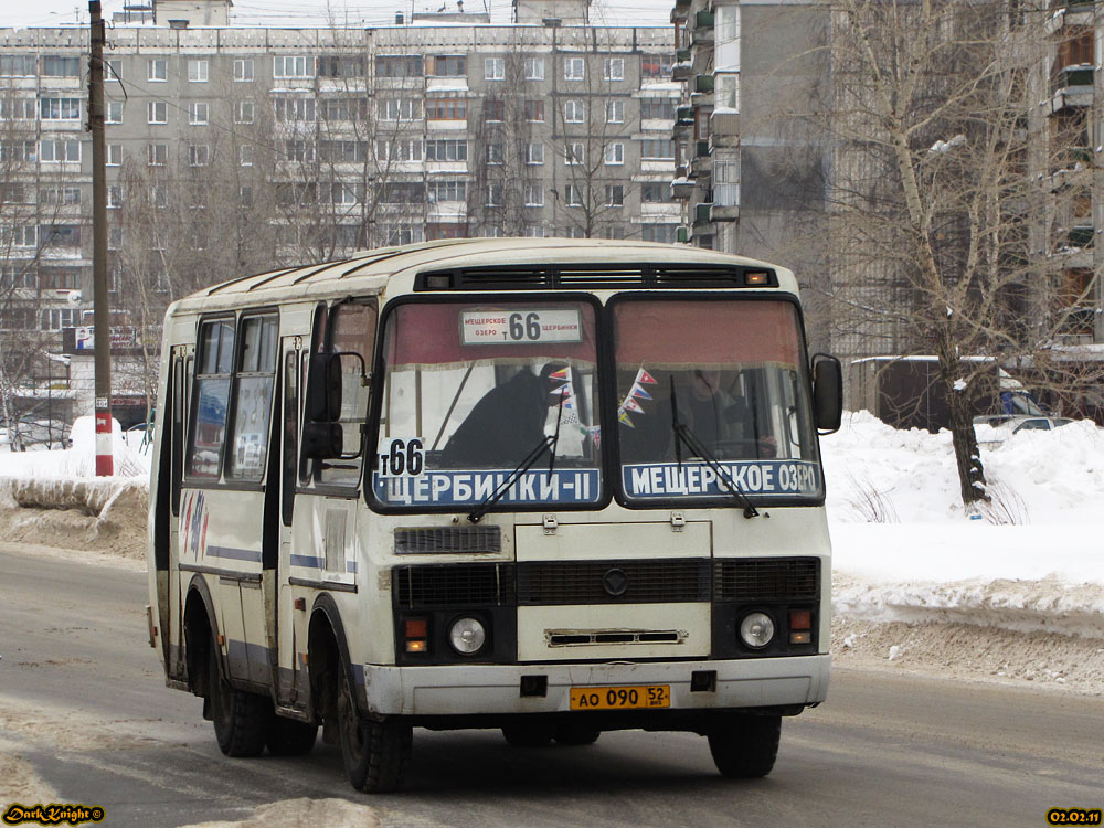 Нижегородская область, ПАЗ-32054 № АО 090 52