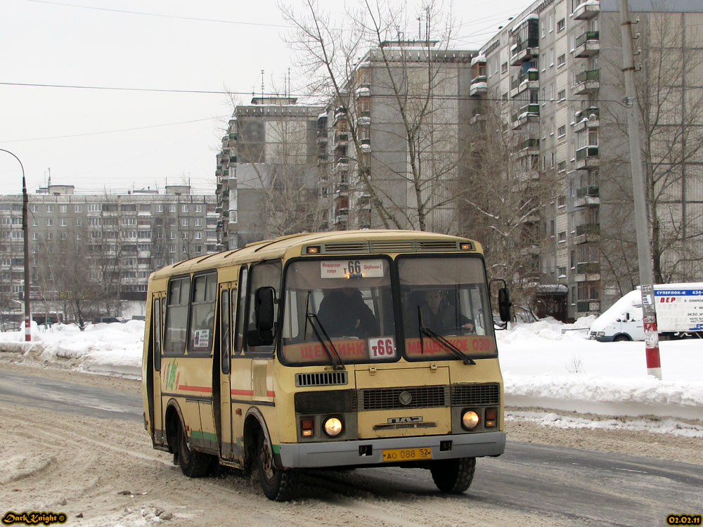 Нижегородская область, ПАЗ-32054 № АО 088 52