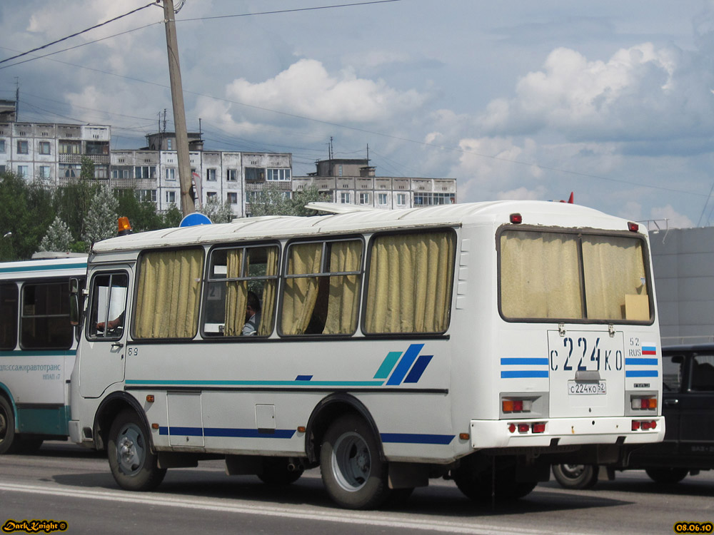 Нижегородская область, ПАЗ-32053-110-07 № 69