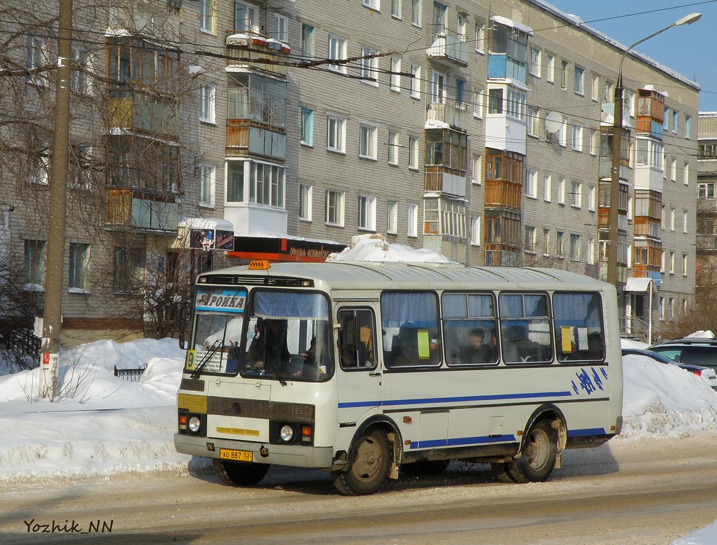 Нижегородская область, ПАЗ-32054 № АО 887 52