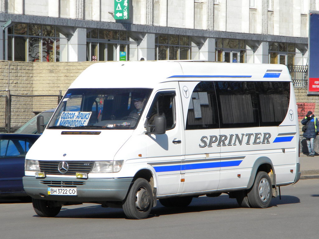 Одесская область, Mercedes-Benz Sprinter W904 412D № BH 3722 CO