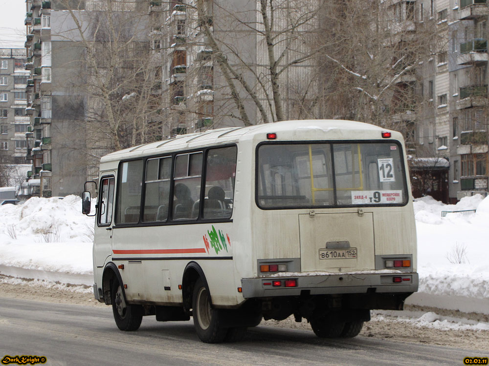 Нижегородская область, ПАЗ-32054 № В 610 АА 152