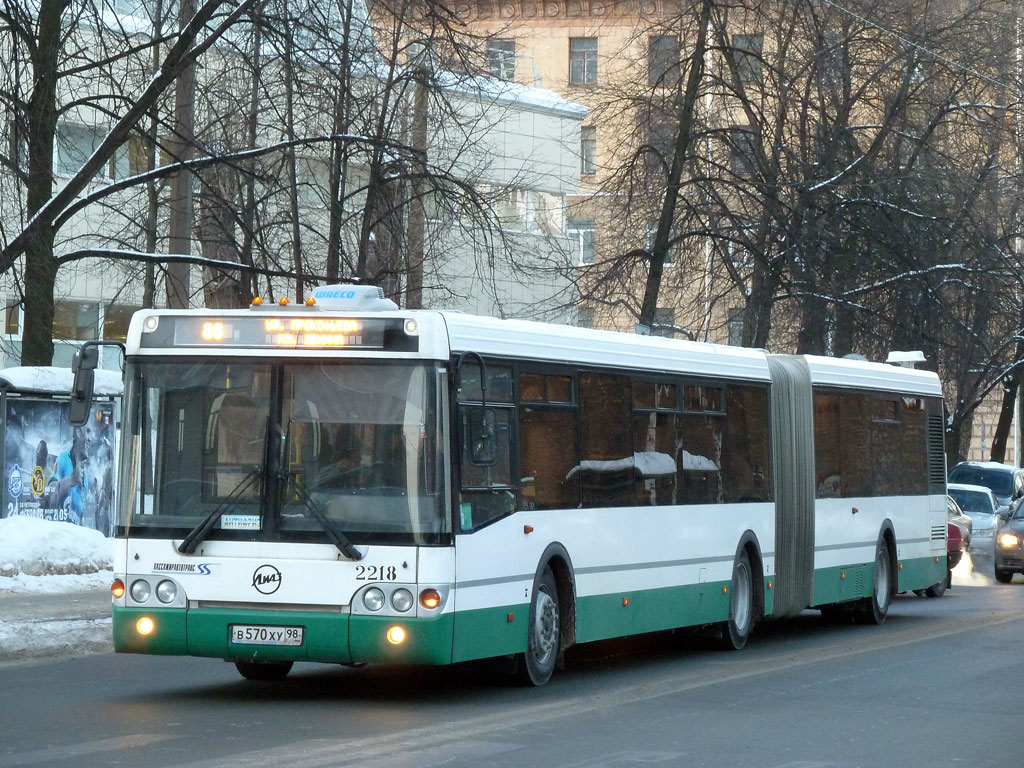 Sankt Petersburg, LiAZ-6213.20 Nr. 2218