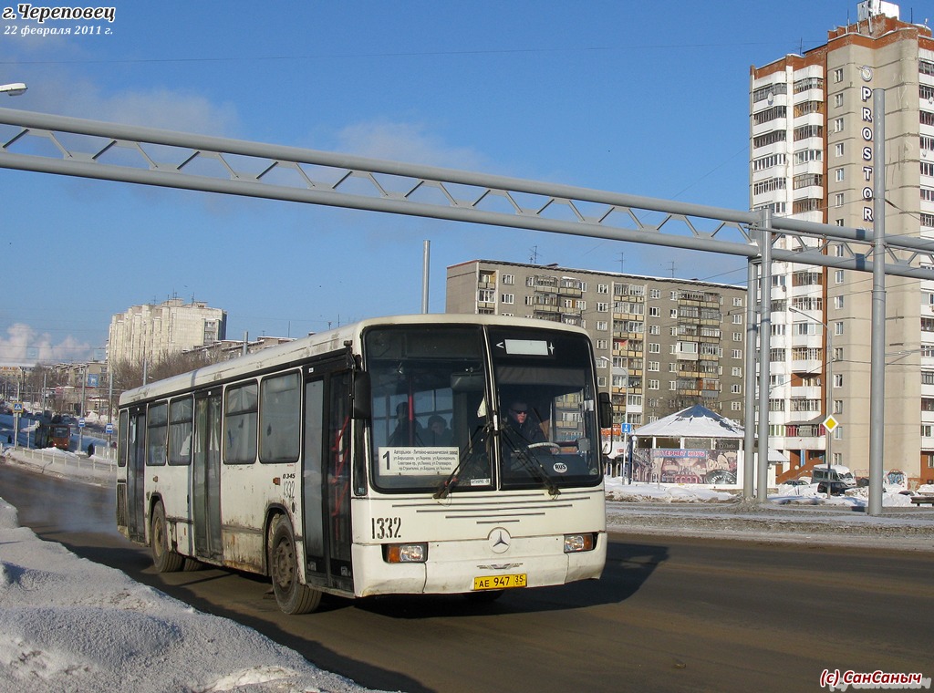 Вологодская область, Mercedes-Benz O345 № 1332