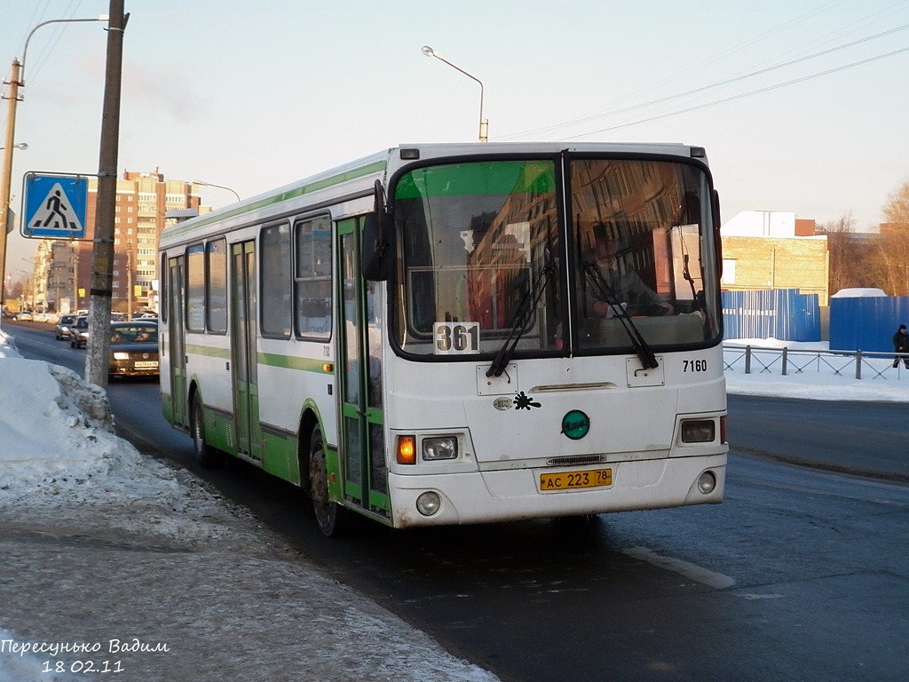 Санкт-Петербург, ЛиАЗ-5256.26 № 7160