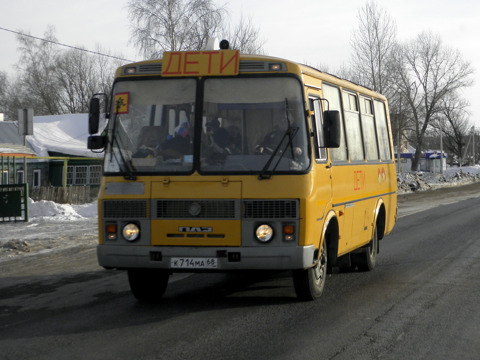 Тамбовская область, ПАЗ-32053-70 № К 714 МА 68