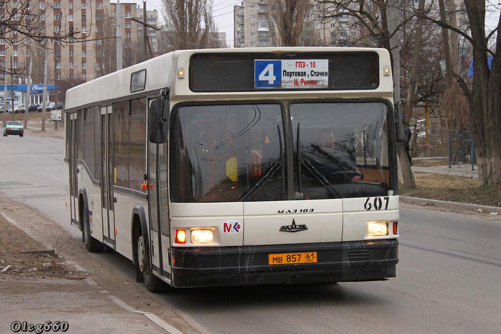 Obwód rostowski, MAZ-103.065 Nr 607