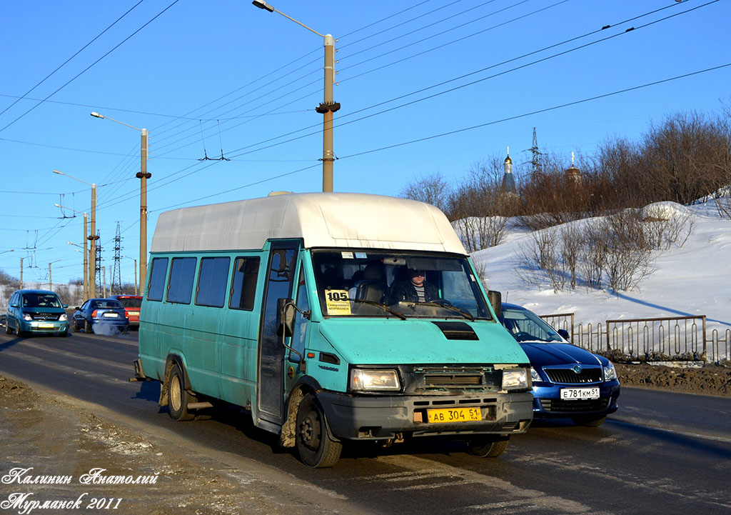 Мурманская область, IVECO TurboDaily A45-12 № АВ 304 51