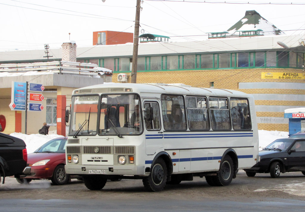 Нижегородская область, ПАЗ-32053 № А 143 АА 52