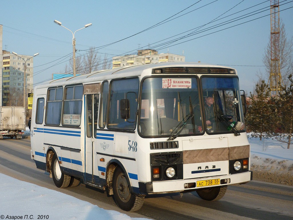 Омская область, ПАЗ-32053 № 548