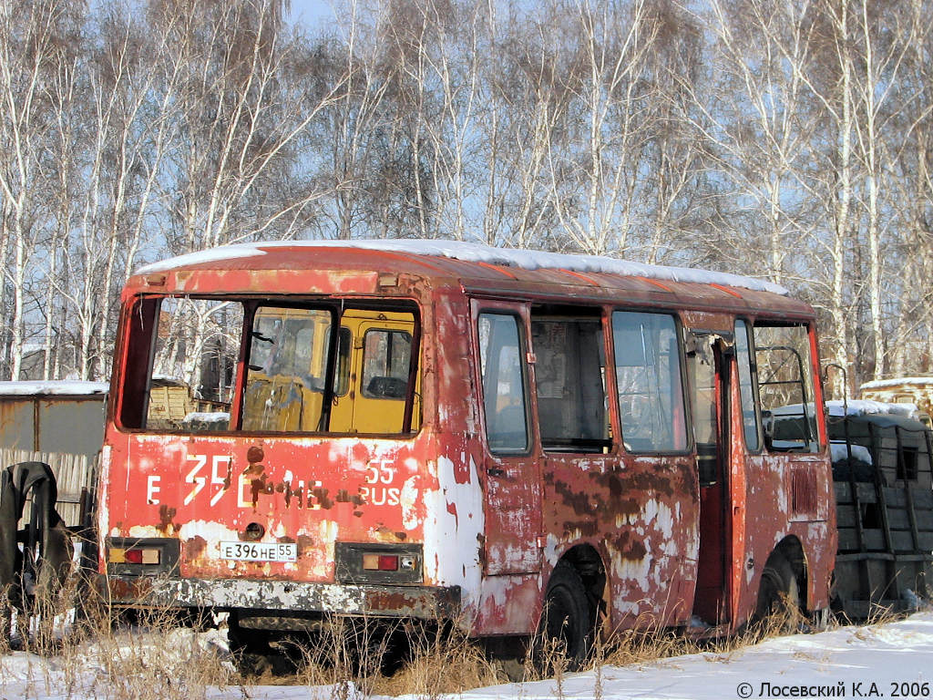 Омская область, ПАЗ-3205 (00) № Е 396 НЕ 55