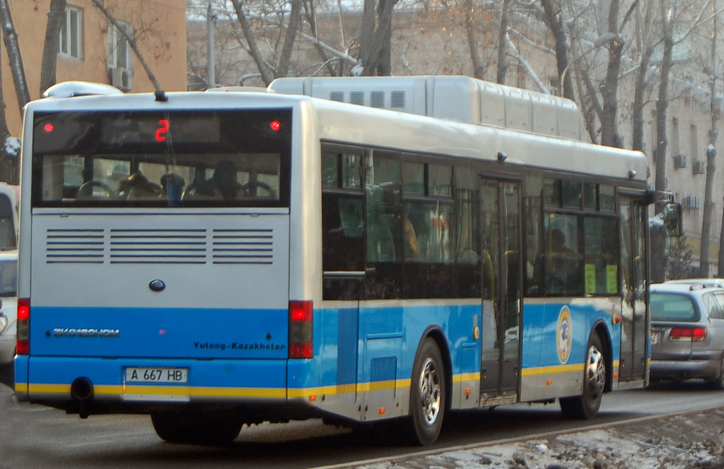 Алматы, Yutong ZK6120HGM № A 667 HB