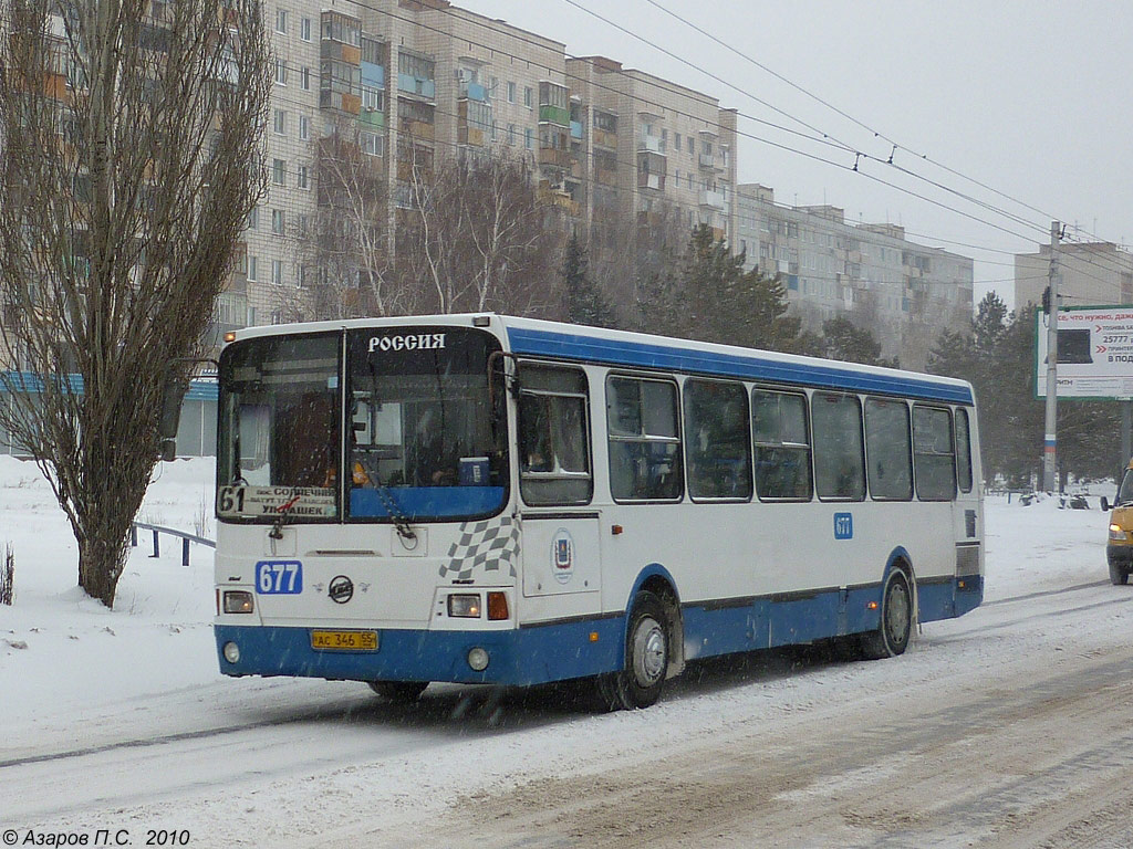 Омская область, ЛиАЗ-5256.45 № 677