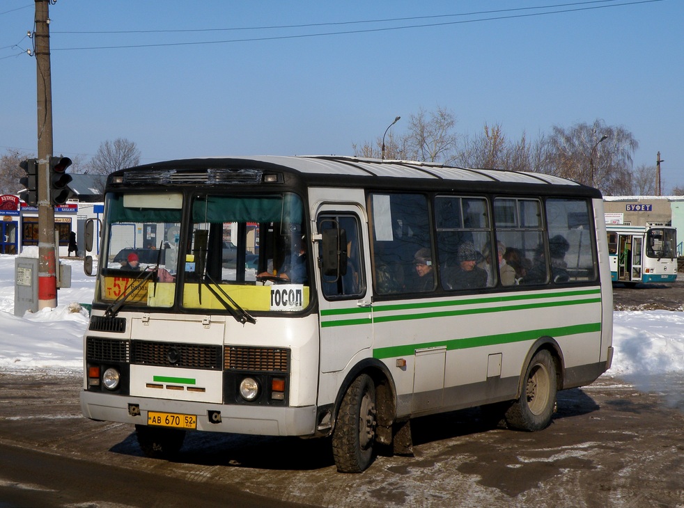 Нижегородская область, ПАЗ-32054 № АВ 670 52