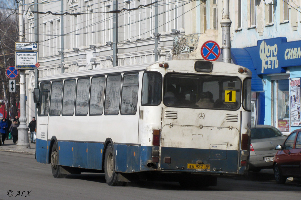 Воронежская область, Mercedes-Benz O305 № ВА 922 36