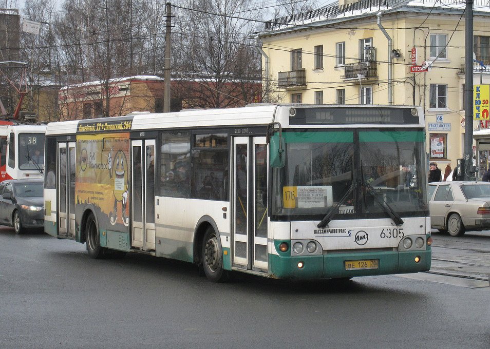 Санкт-Петербург, ЛиАЗ-5292.20 № 6305