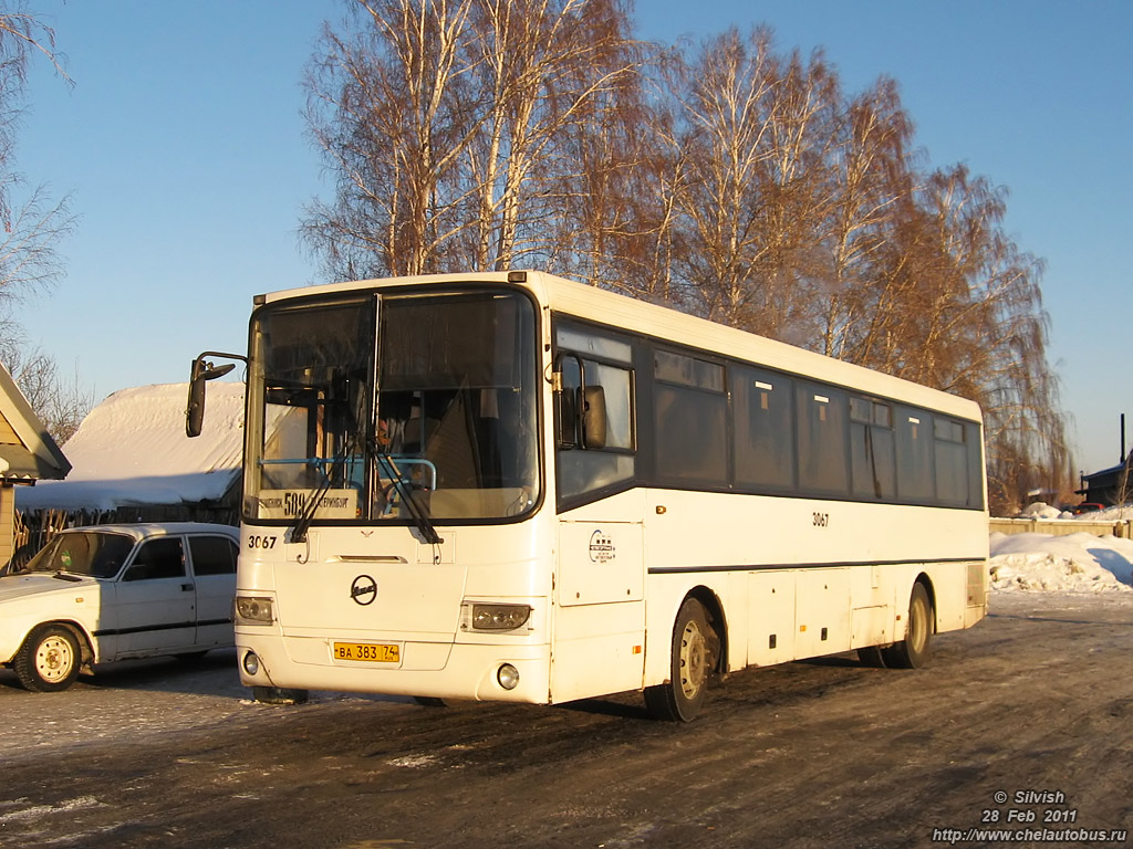 Chelyabinsk region, LiAZ-5256.23-01 (GolAZ) № 3067