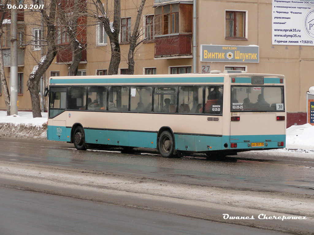 Vologda region, Mercedes-Benz O405N № АЕ 001 35