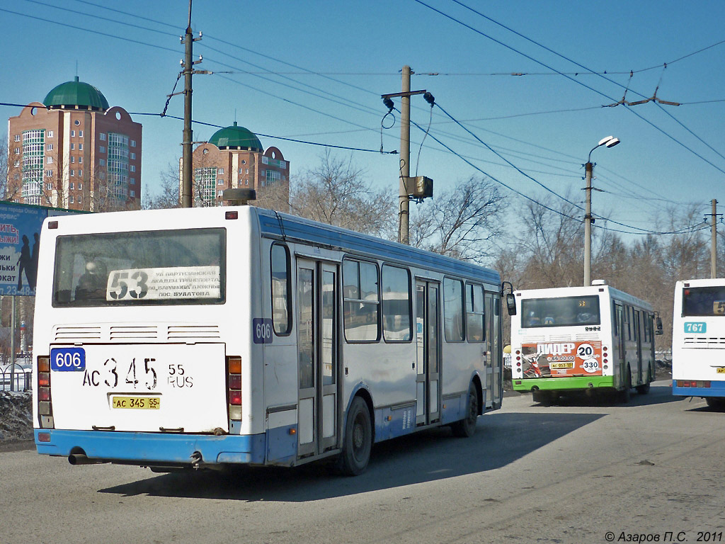 Омская область, ЛиАЗ-5256.45 № 606