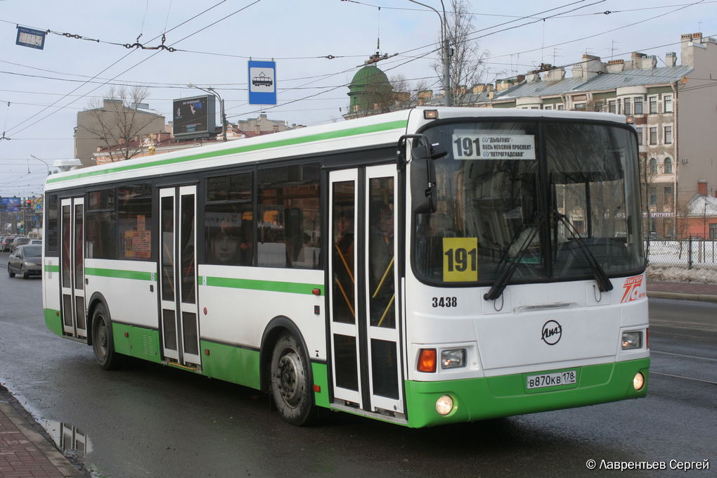 Sanktpēterburga, LiAZ-5293.53 № 3438