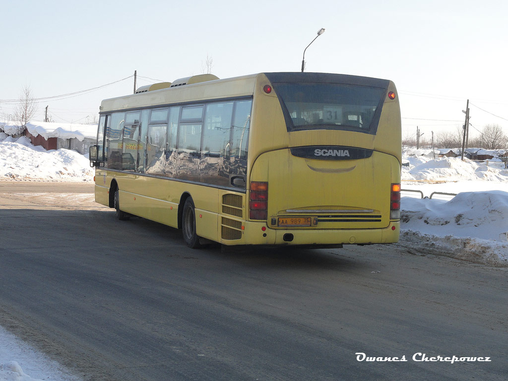 Вологодская область, Scania OmniLink I (Скания-Питер) № АА 989 35