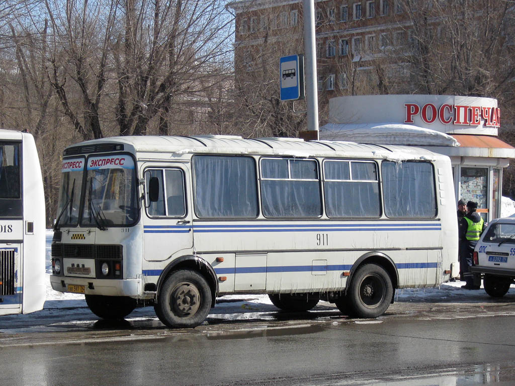 Челябинская область, ПАЗ-32054-07 № 911