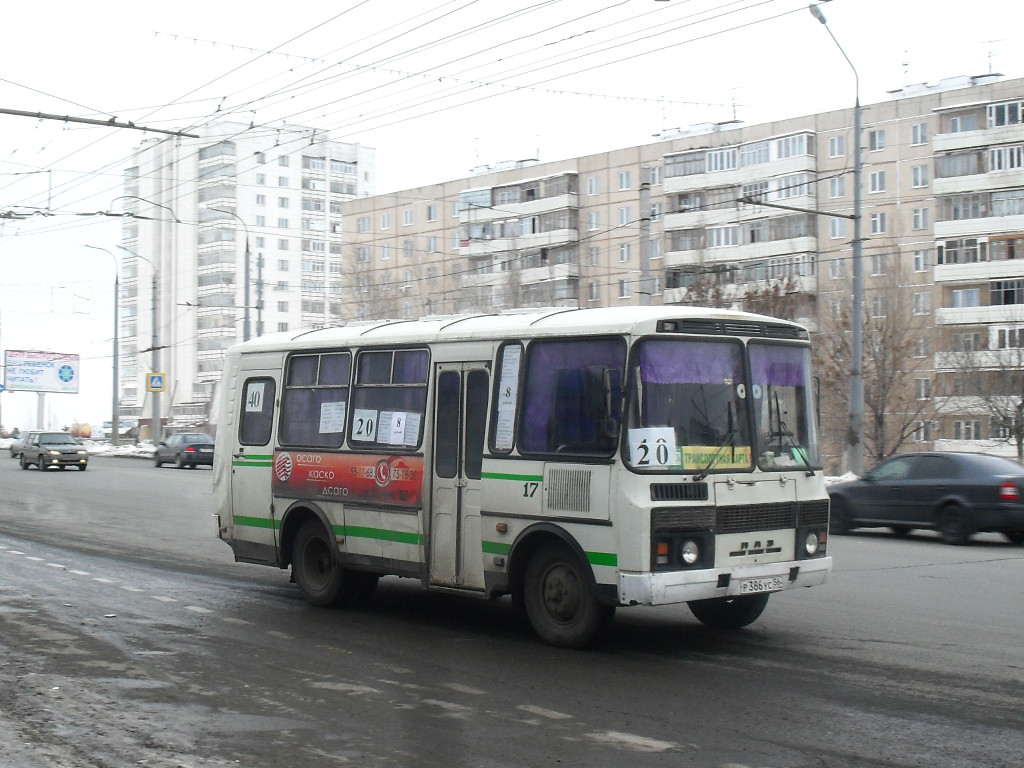 Оренбургская область, ПАЗ-3206-110 № Р 386 УС 56