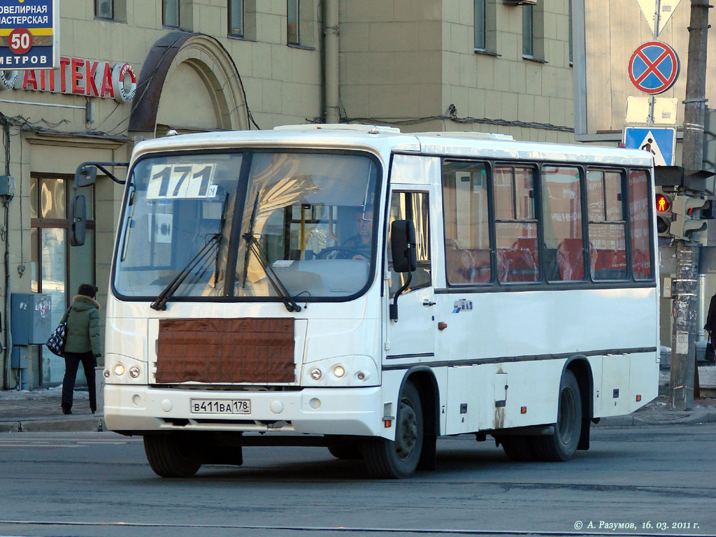 Санкт-Петербург, ПАЗ-320402-03 № В 411 ВА 178