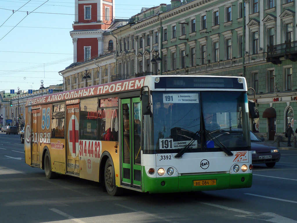 Санкт-Петербург, ЛиАЗ-5292.20 № 3392