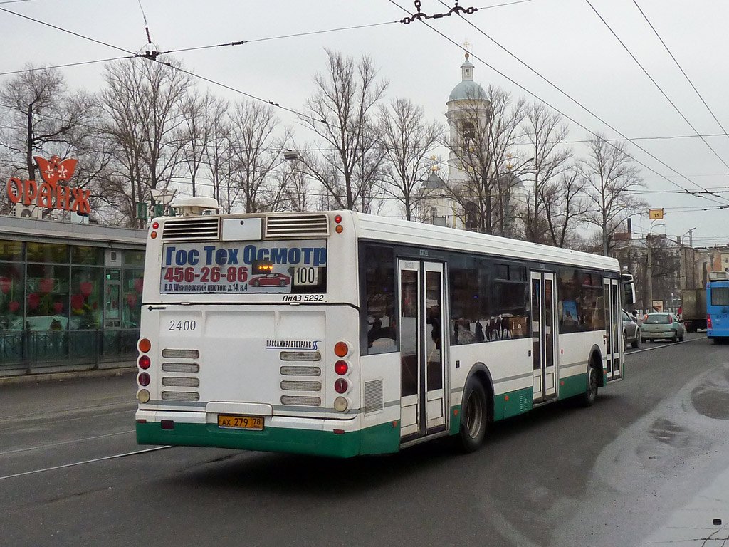 Санкт-Петербург, ЛиАЗ-5292.20 № 2400