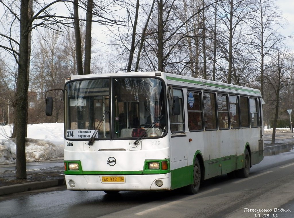 Санкт-Петербург, ЛиАЗ-5256.25 № 3016