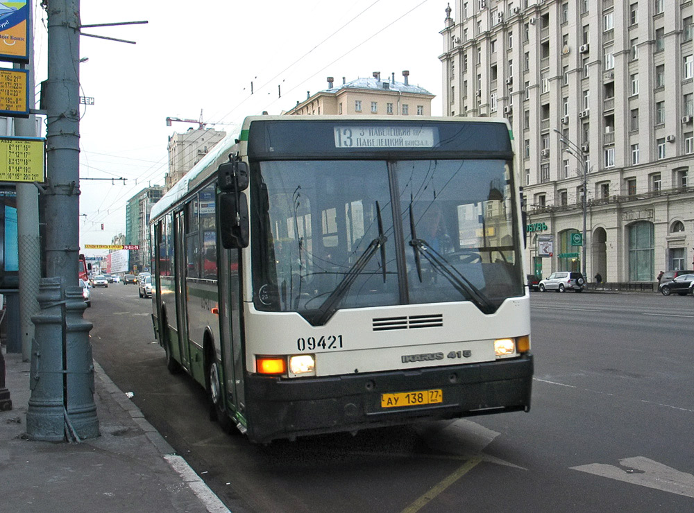 Москва, Ikarus 415.33 № 09421