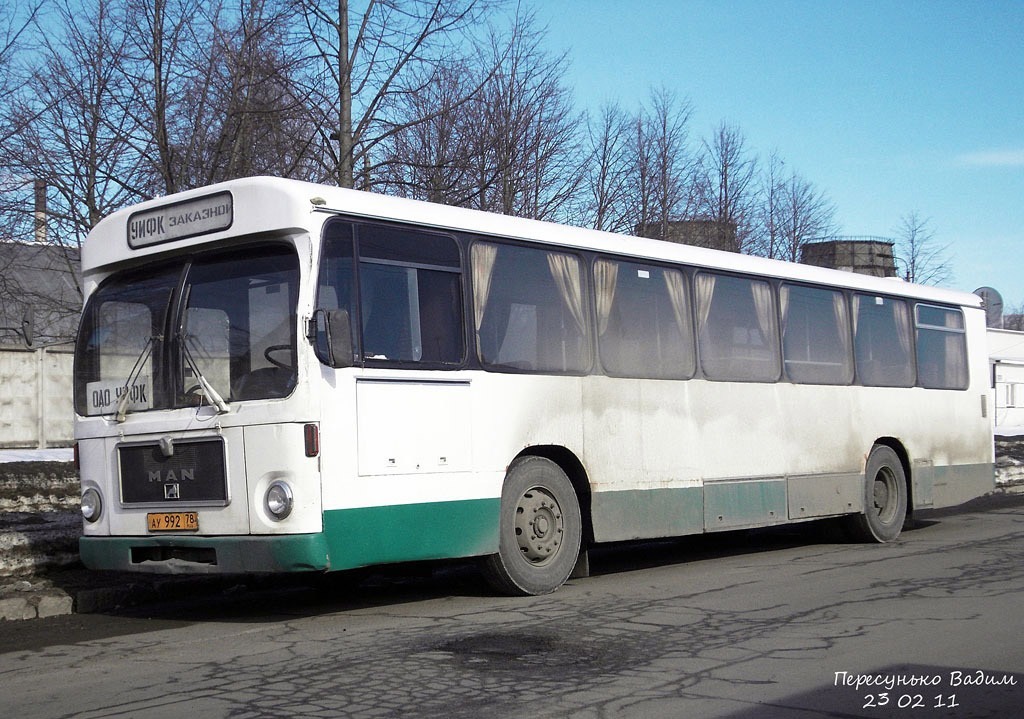 Санкт-Петербург, MAN 192 SL200 № АУ 992 78