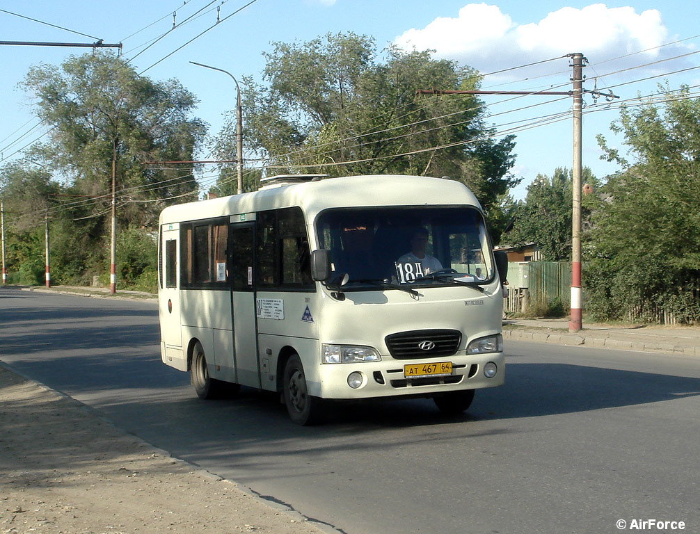 Саратовская область, Hyundai County SWB C08 (РЗГА) № АТ 467 64