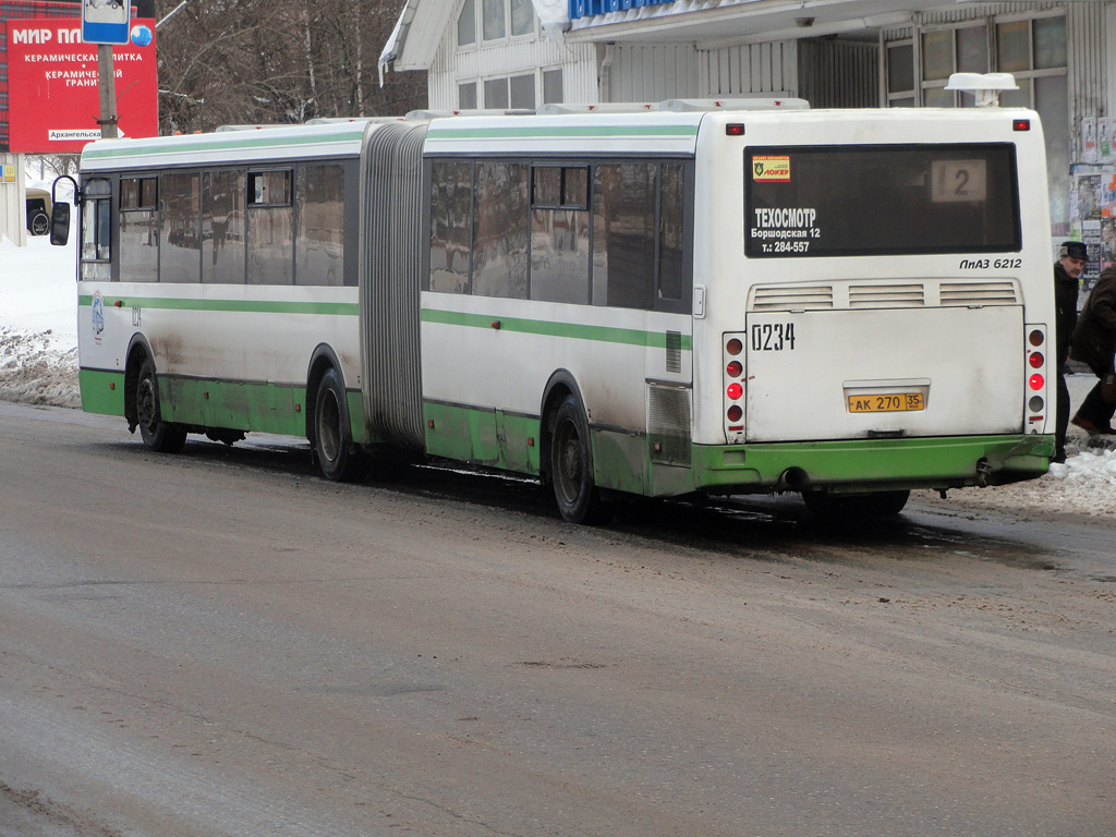 Vologda region, LiAZ-6212.00 № 0234