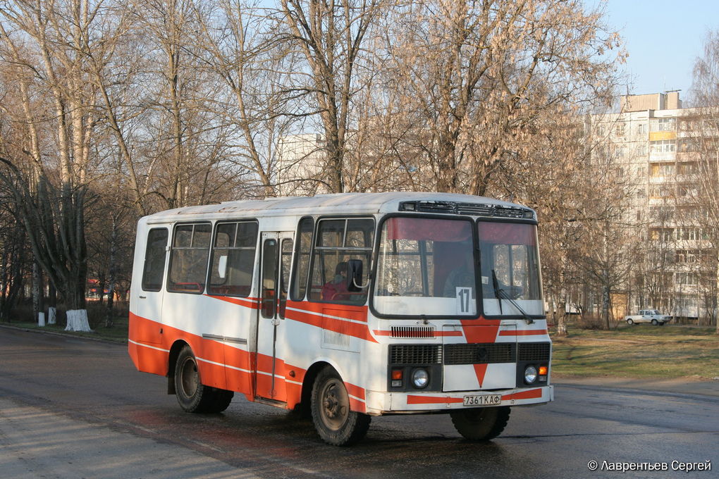 Тверская область, ПАЗ-3205 (00) № 7361 КАФ