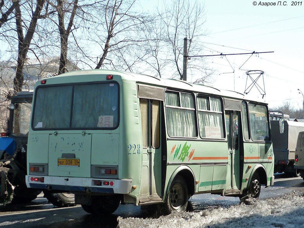 Омская область, ПАЗ-32054 № 228