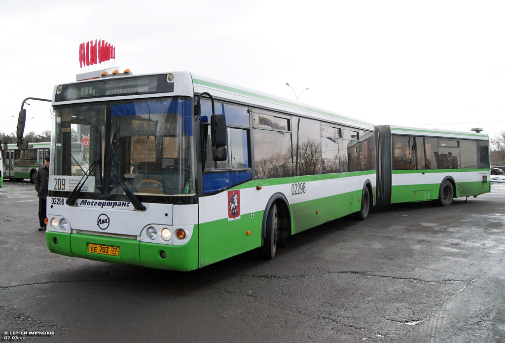 Moskau, LiAZ-6213.20 Nr. 02298