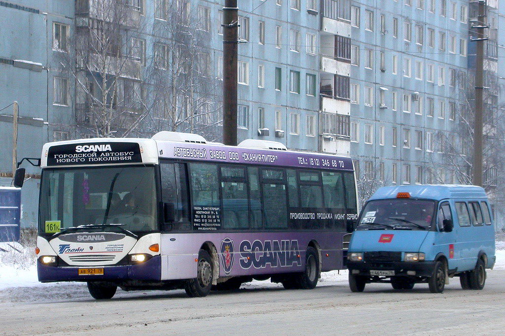 Санкт-Петербург, Scania OmniLink I (Скания-Питер) № 106; Санкт-Петербург, Псковавто-2214 № Т 461 РН 78